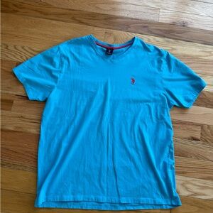 U.S. Polo Assn. Light Blue V-Neck Tee